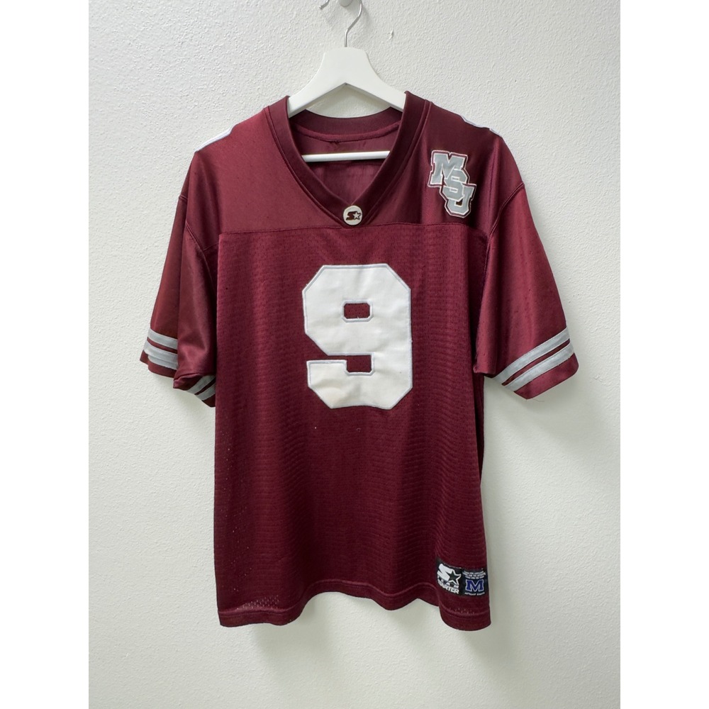 Vintage Starter Mississippi State Football Jersey Mens Medium Maroon 9
